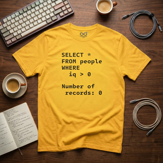 SELECT * FROM people WHERE iq > 0 - Men's
