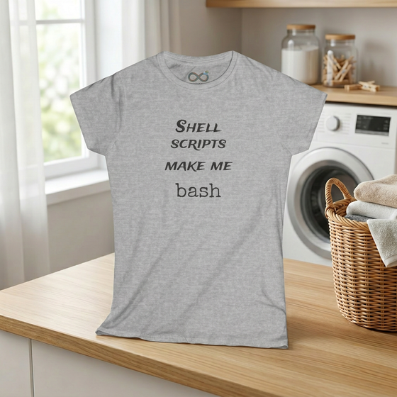 shell scripts make me bash - Women's