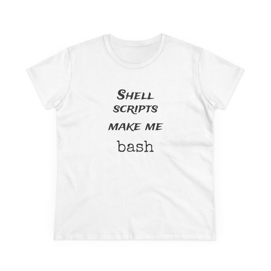 shell scripts make me bash - Women's