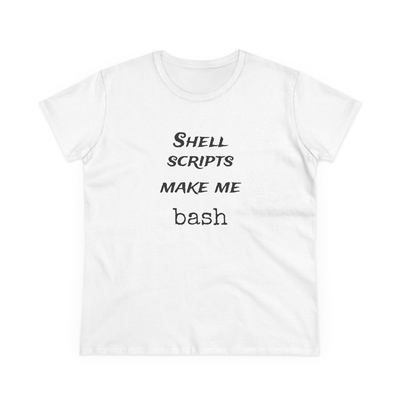 shell scripts make me bash - Women's