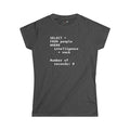 SELECT * FROM people WHERE intelligence > rock - Women's